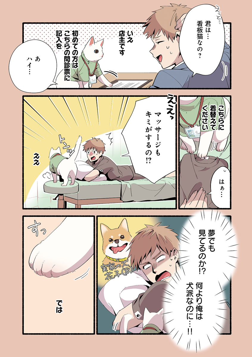 猫のマッサージ屋さんの漫画です
(1/3)
#漫画が読めるハッシュタグ 
#猫の日2024 
#ねこのマッサージ屋さん 
