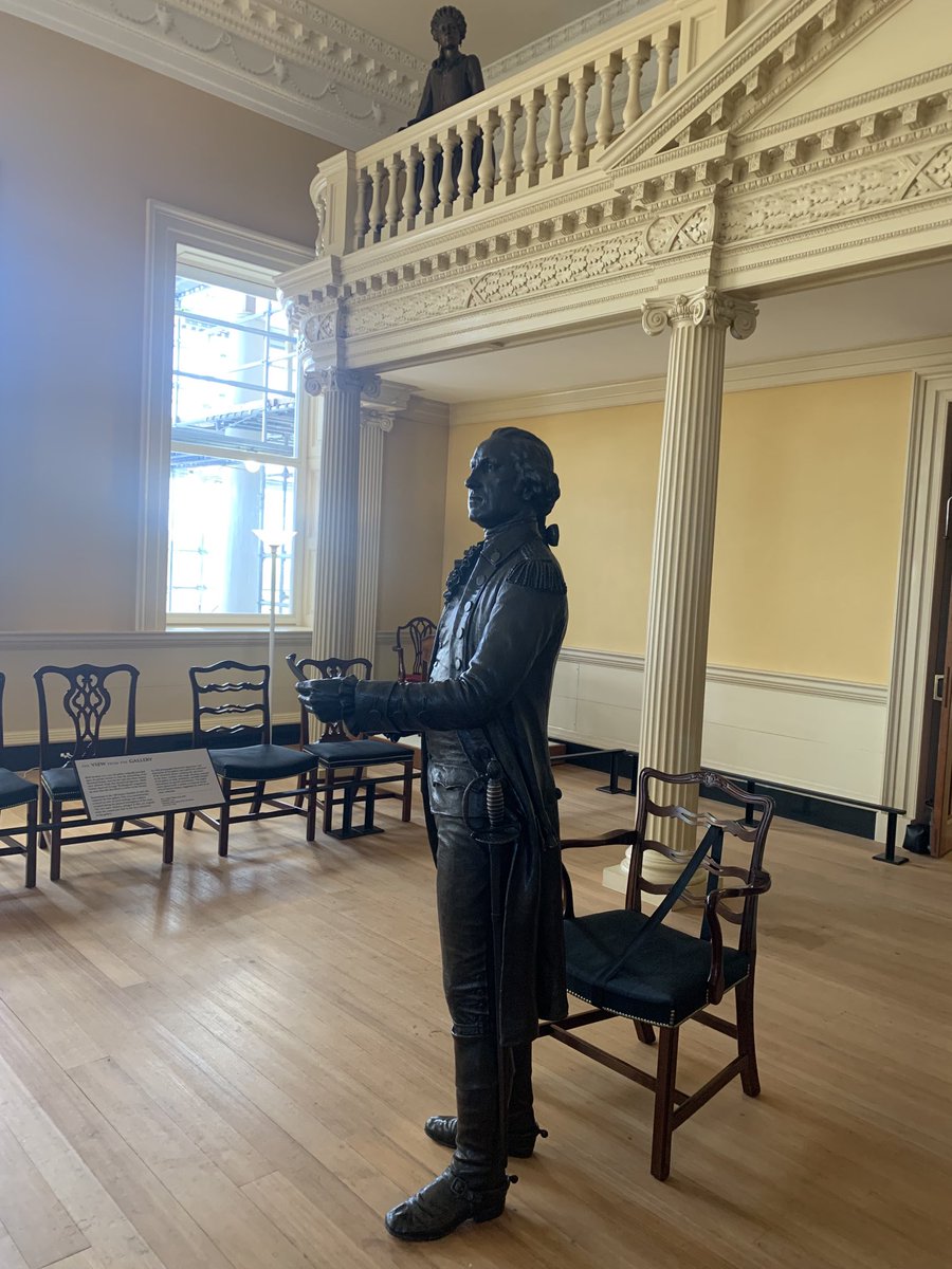 No better place to mark George Washington’s birthday today than in Annapolis at the Maryland State House in the exact spot in 1784 where he gave a dignified speech and resigned his military commission. #VisitMaryland