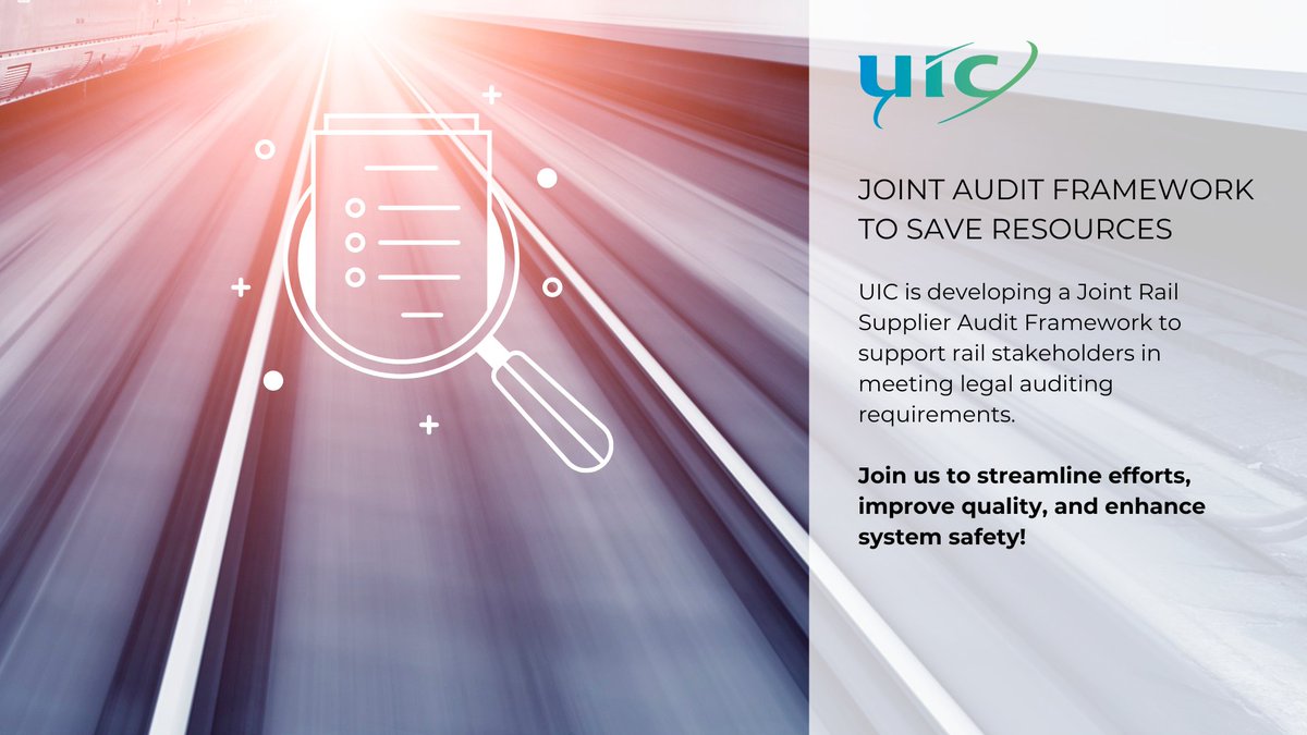 💡#UICrail is launching a project to streamline efforts and save substantial (not just financial) resources in the rail sector for its future development towards modal shift, contributing to the EU Green Deal. 📑 More information and registration: uic.org/projects/artic…