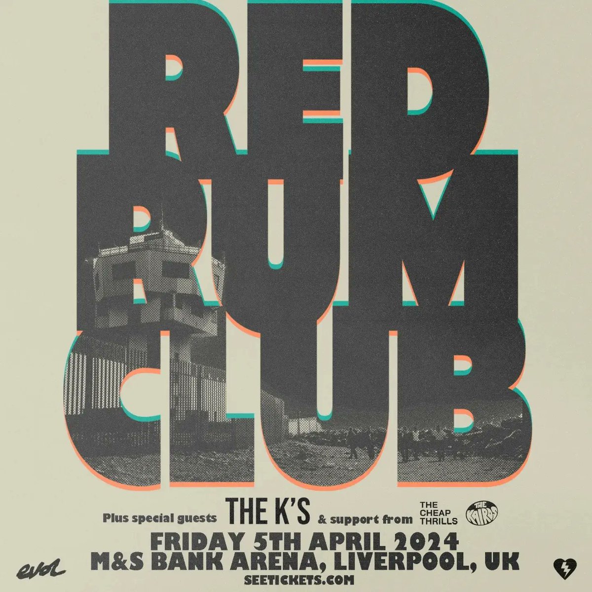 Who? @TheKairos1 What? A fast-rising Mersey indie-rock band who grew up with all your 00's favourites Why? Well...#NoKairoNoParty & it's @RedRumClub's BIGGEST ever show. Friday April 5 @MandSBankArena. How? Last standing + seating tickets @seetickets: seetickets.com/event/red-rum-…