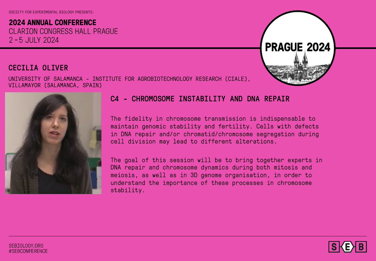 Join Cecilia at the #SEBconference in Prague        

Check out our Cell sessions:  
sebiology.org/events/seb-con…

Submit your abstract:  
sebiology.org/events/seb-con…

Book now:  
sebiology.org/events/seb-con…