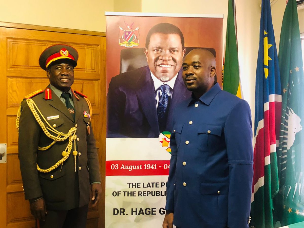 Today I signed the condolences book at the Namibian Embassy in honour of a great and noble leader, the late President His Excellency Dr Hage Geingob. His leadership to Namibia and Africa will always be an enduring inspiration for the next generation of African leaders. RIP