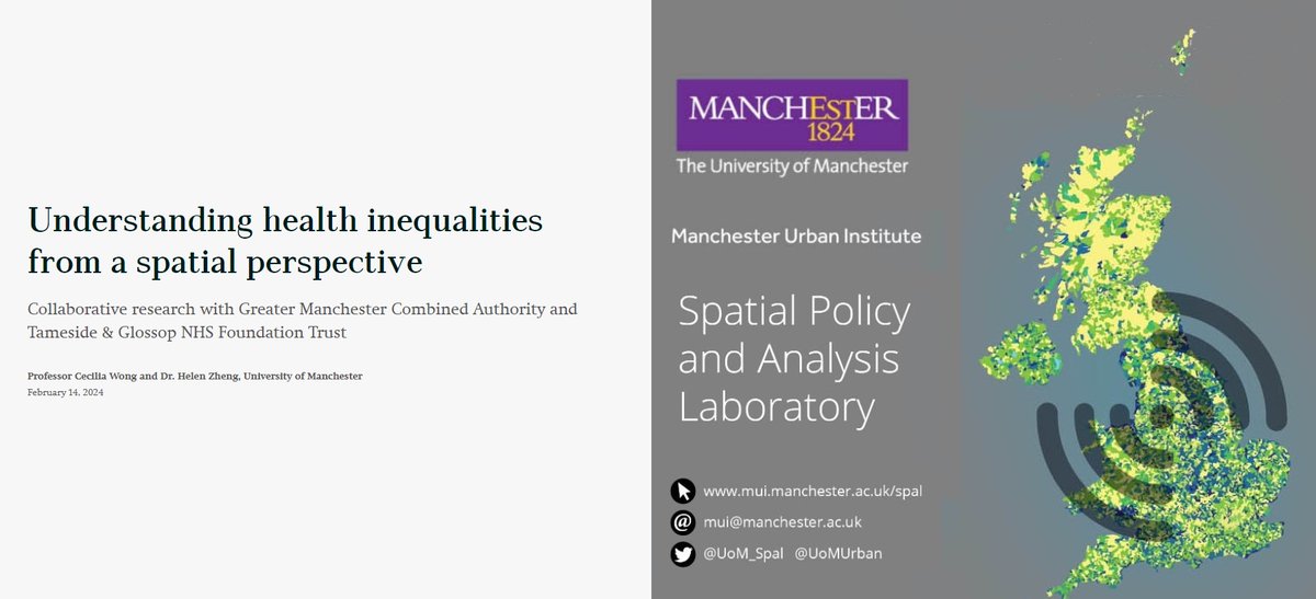Take a deep delve into urban health factors across the Greater Manchester area. Our new storymap from @UoMUrban @helenweizheng Cecilia Wong plots across all the factors to bring a spatial perspective 🗺️ #airpollution #transport #income #NCDs bit.ly/3uGsiIm