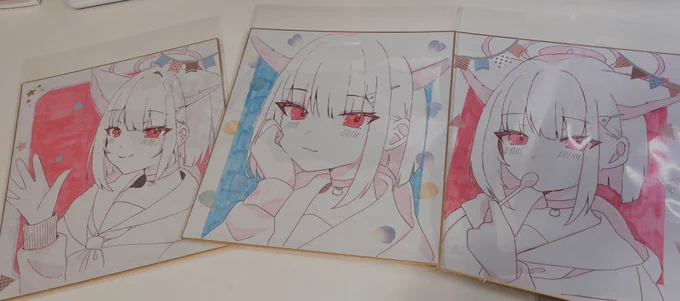 色紙3枚できた!!!台湾FFに持っていくぞ～～～!!!購入頂いた方には、お名前を入れてお渡し致します!!(転売防止の為) 