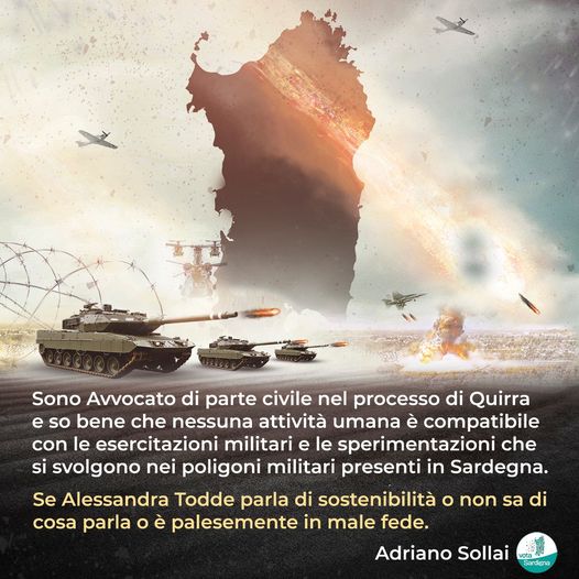 ASollai_ProgReS's tweet photo. "Nessuna attività umana è compatibile con le esercitazioni militari." @adrianosollai 

🌿Vota ADRIANO SOLLAI
📝Circoscrizione di CAGLIARI
🗓️Si vota il 25 Febbraio 2024

@ProgReS_info https://t.co/m1SdpptmmS