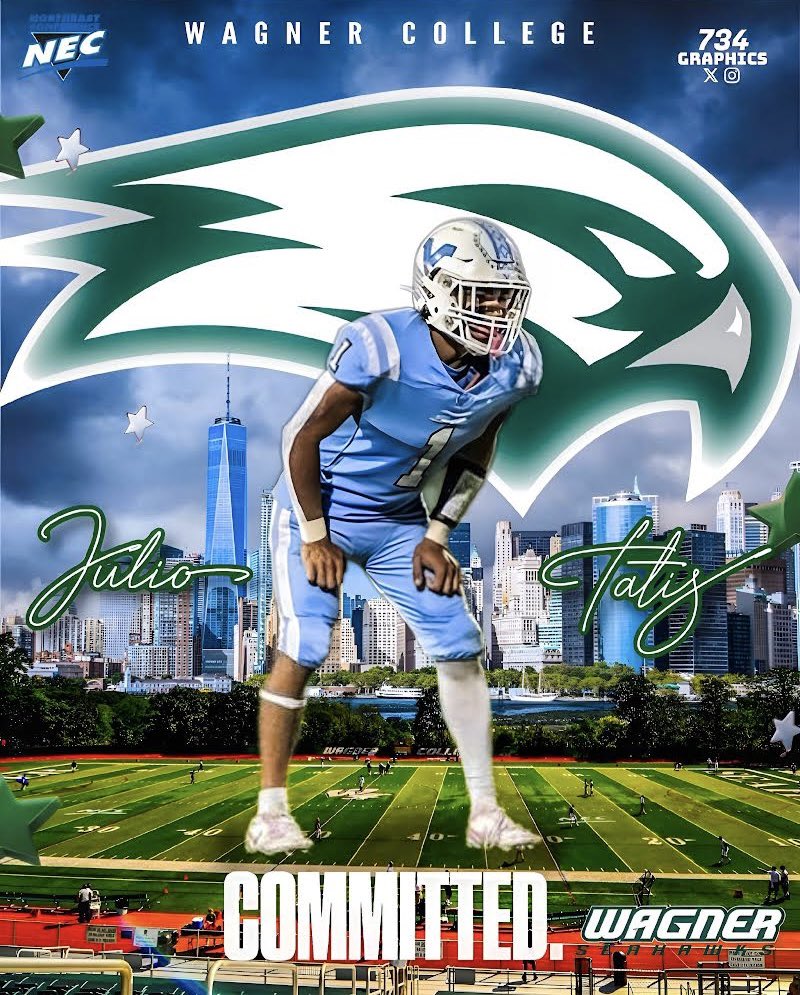 100% Committed!! Thank you <a href="/Wagner_Football/">Wagner College Football</a> for this opportunity 💚#Letsfly #AGTG