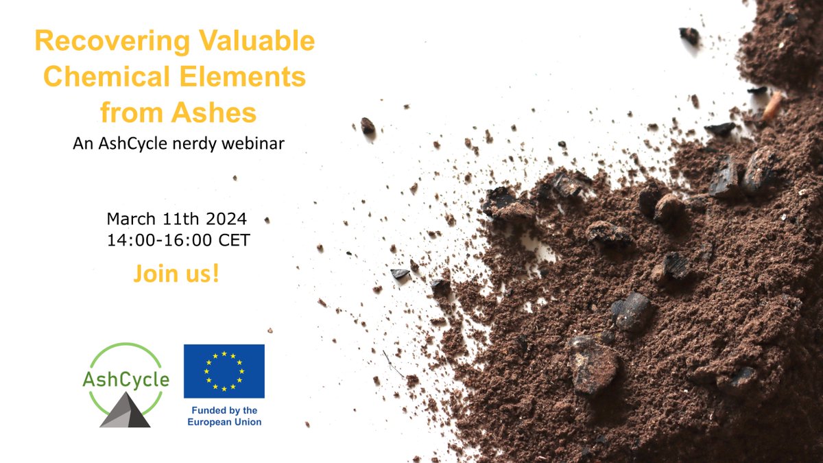 📢Our webinar is getting closer and we'd like to welcome you to join us (for free)!

🗓️See the full program on our website and register by March 7th: ashcycle.eu/en/ashcycle-we…