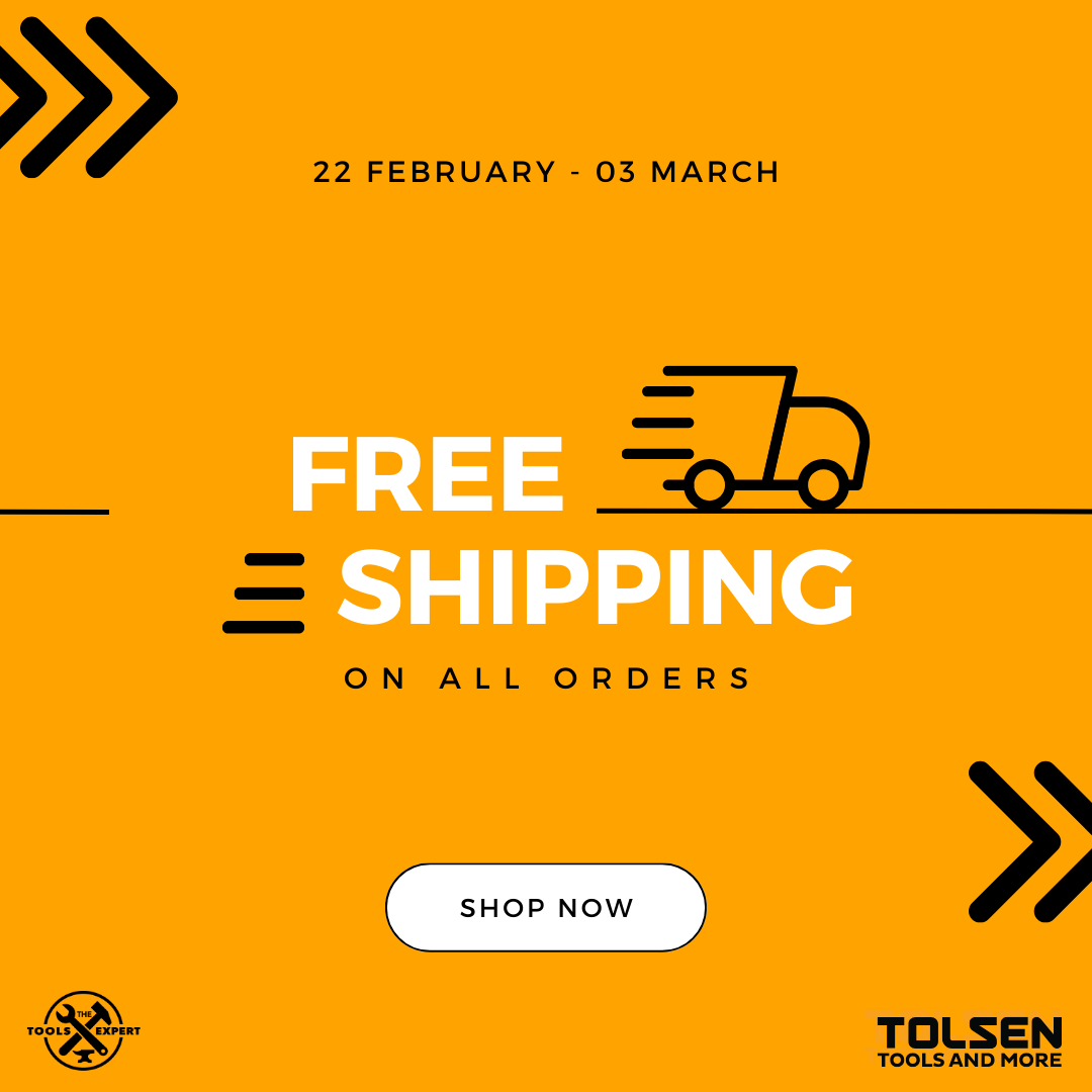 TolsenToolsUK's tweet photo. 🎉 Leap into savings! Enjoy FREE SHIPPING on all orders at our online tool store 🛠️ Unleash your inner craftsman and upgrade your toolkit with that must-have tool now! Or why not surprise a fellow DIY enthusiast  ✨ 

Promo from 22nd Feb to 3rd March 2024. https://t.co/e3ev7oujkS https://t.co/2T2nGNc3oH