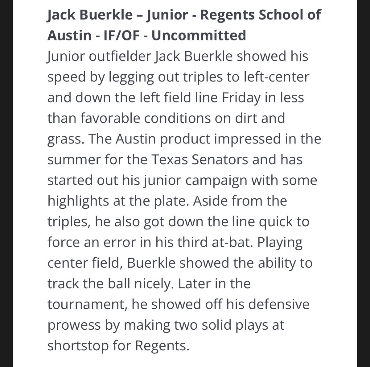 Thank you for the write up! @FiveToolPod @DustinLMcComas @drewhbishop @tx_senators @RSA_Athletics