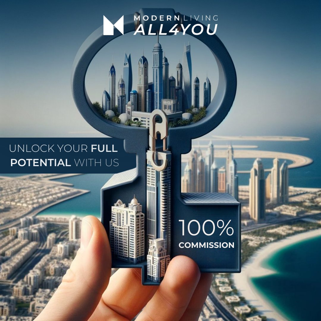ModernLivingAE's tweet photo. Unlock your full potential with Modern Living All 4 You, where every agent has the power to earn 100% commission! 🌟 

With us, it's all about providing unparalleled opportunities for growth, freedom, and success. 

#ModernLivingAll4You #DubaiBroker #RealEstateAgent #DubaiAgency https://t.co/Ze5tPanbpA