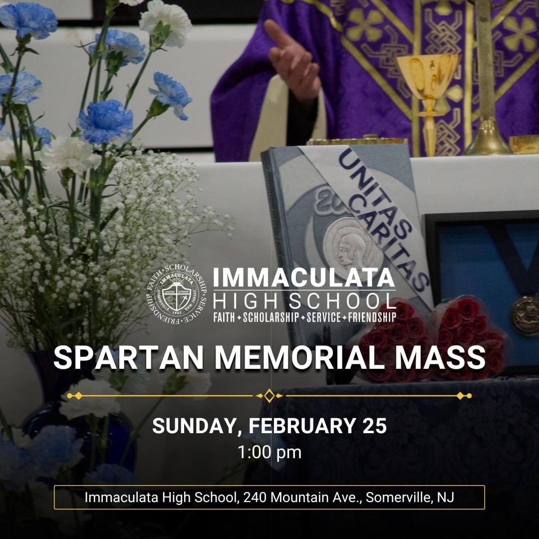 Immaculata Spartan Alumni (@ihsspartanalum) on Twitter photo immaculatahighschool.org/memorialmass immaculatahighschool.org/memorialmass