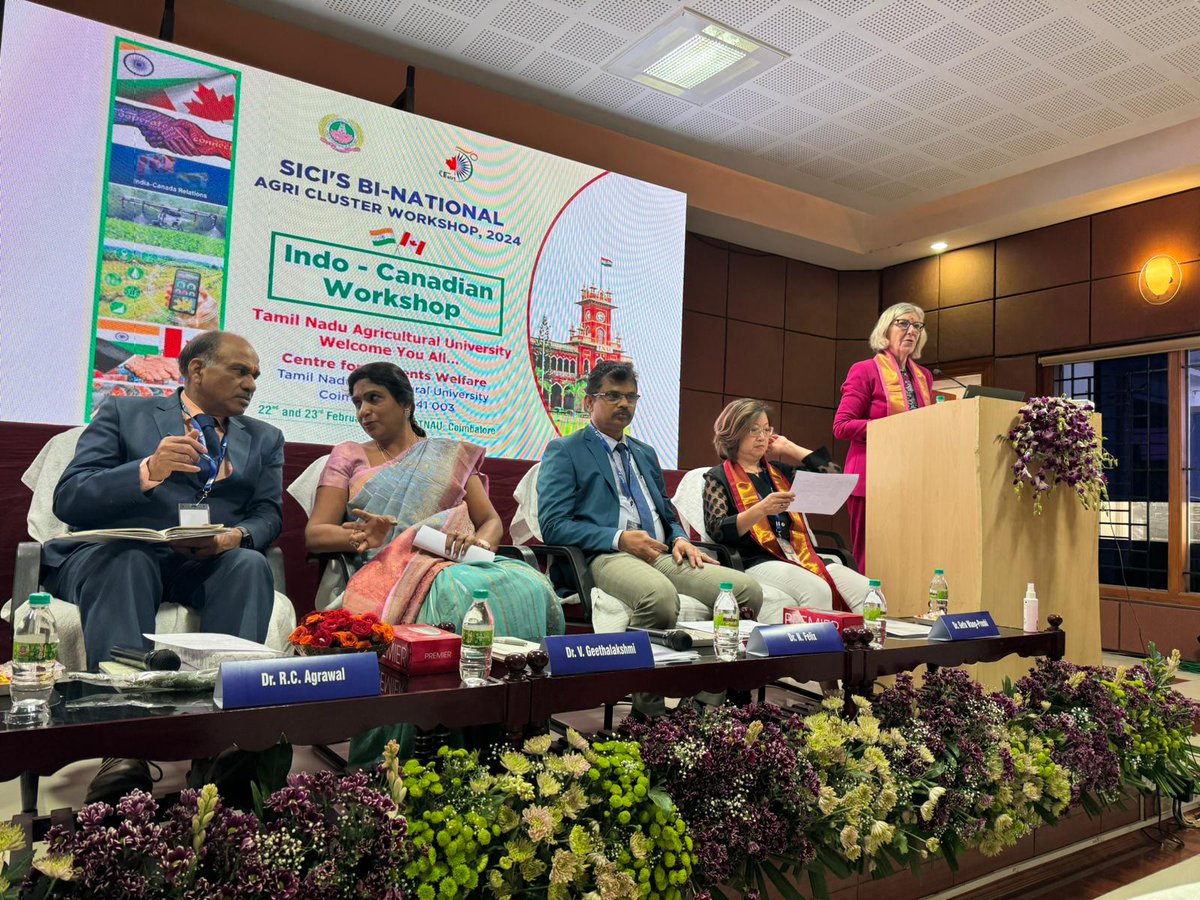 It was an honour to take part in the @OfficialSICI’s Bi-National Agri-Cluster Workshop in #Coimbatore, India. This workshop focused on agri-food and agri-tech in a plant-based context. Collaborations with our Indian partners will help #UofG researchers launch new studies,