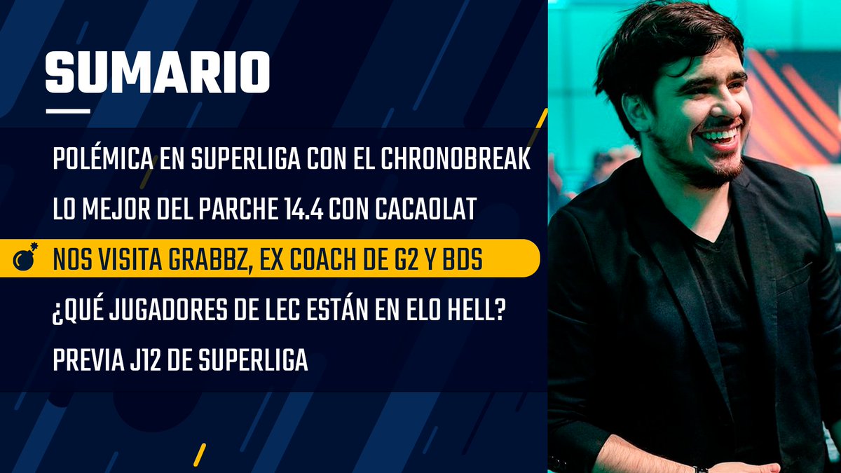 Esportmaniacos's tweet photo. De normal ya es un PROGRAMÓN, pero es que hoy... ¡¡¡NOS VISITA @GrabbZ_ POR DIOS!!! 💥💥

@mfreak00 
@Buckstrike 
@DefNotJordi 
@NKharasu 

Hoy SÍ O SÍ tenéis que venir, no hay otra. https://t.co/5Lnj2BLSoZ