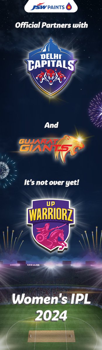 EXCITED to officially partner up with not one, but three OUTSTANDING TEAMS - Delhi Capitals, Gujarat Giants, and UP Warriors! 🏏✨for Women's IPL 2024. Let's get rolling for the incredible journey ahead! #CricketPartnership #DelhiCapitals #GujaratGaints #UPWarriors #WPL #T20