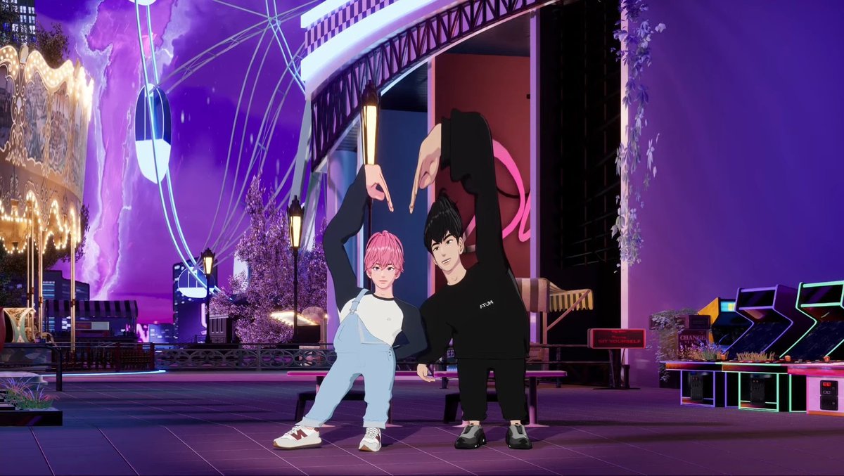 after a year 🖤💗