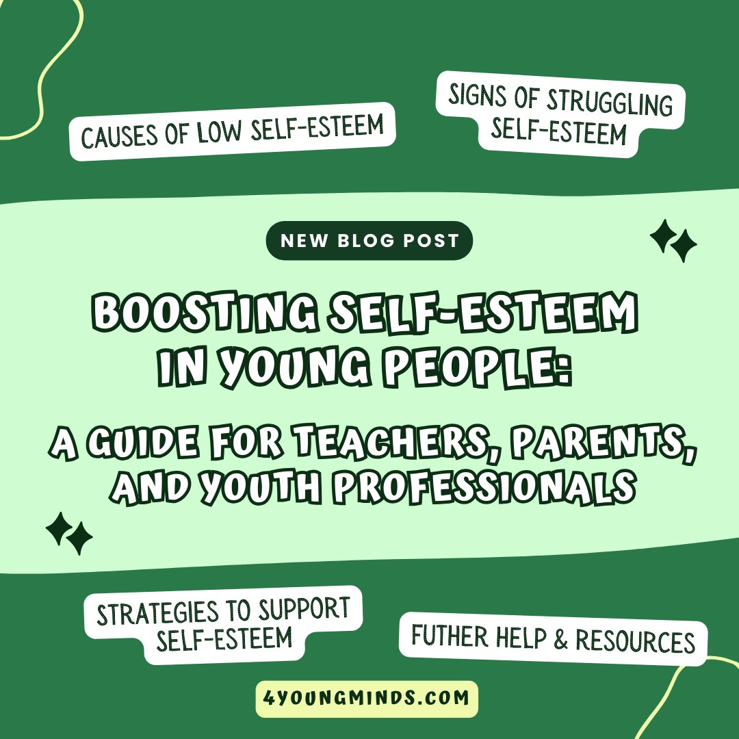 4youngminds's tweet image. Recognizing the causes and signs of low self-esteem is the first step in providing the right support for young people. Read and learn here 👉🏽💚 4youngminds.com/post/boosting-…

#selfesteem #parentsguide #teachersguide #strugglingselfesteem #selfesteemstrategies #selfesteemresources