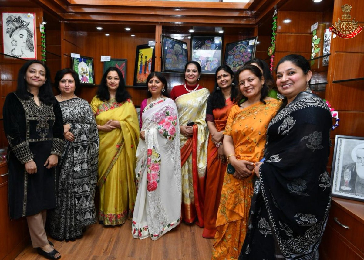 Mrs Sandhya Ganapathy,Pres NWYA, launched the Navkriti Shop at Negi Shopping Complex,NSG Garrison,Manesar. This platform will empower NSG families to showcase their talents and sell homemade decorative items, fostering creativity & self-reliance amongst homemakers of Black Cats.