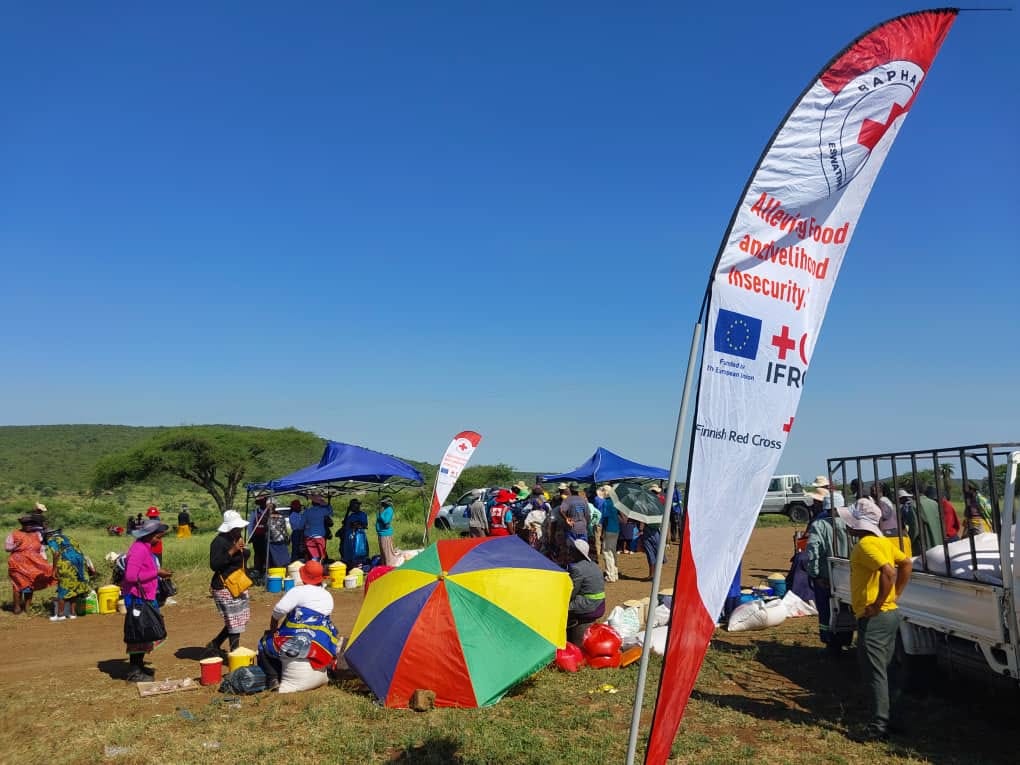 @redcrosseswatin distributed indigenous chickens, chicken feed, poultry, goat vaccines, medications to beneficiaries from six (6) constituencies: Sigwe, Nkilongo, Lubulini, Somntongo, Matsanjeni, Hosea. This project is supported by @eu_echo @EUinEswatini @PunainenRisti and @ifrc