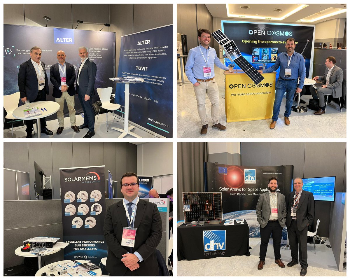 AndAerospace's tweet photo. Durante estos días hemos acudido al SSSIF en Málaga. Queremos dar la enhorabuena a @dhvtechnology por este evento. Y destacar la presencia de nuestras empresas espaciales andaluzas @AlterTechnology @IntegrasysSA #SOLARMEMS @InvKin @CTengineers @CATECTechCenter @FossaSys https://t.co/eabB11RGd4