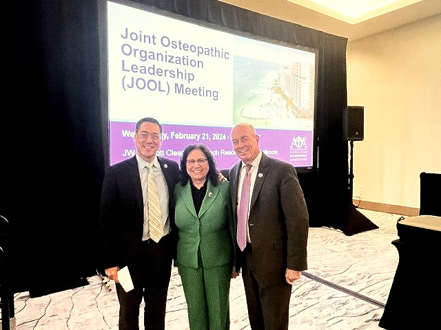 We were excited to meet with other osteopathic leaders at the AOA Mid-year meeting. We appreciate the opportunity to collaborate across the osteopathic profession. @AACOMmunities @AOAforDOs