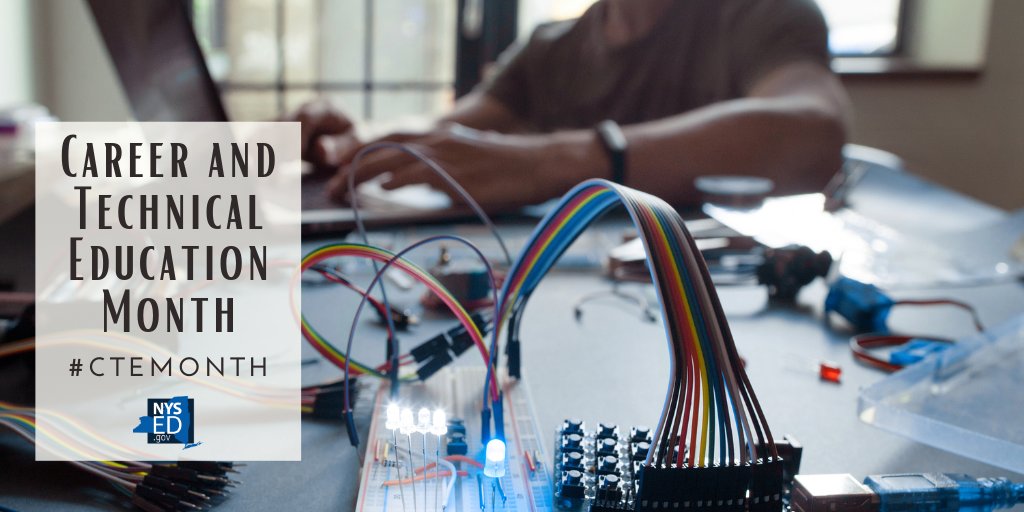 NYSEDNews's tweet photo. Did you know? Industry-recognized certifications obtained through CTE can significantly boost job prospects and earning potential for graduates. #CTEMonth #CTEisEssential https://t.co/HxqKEPTzYr