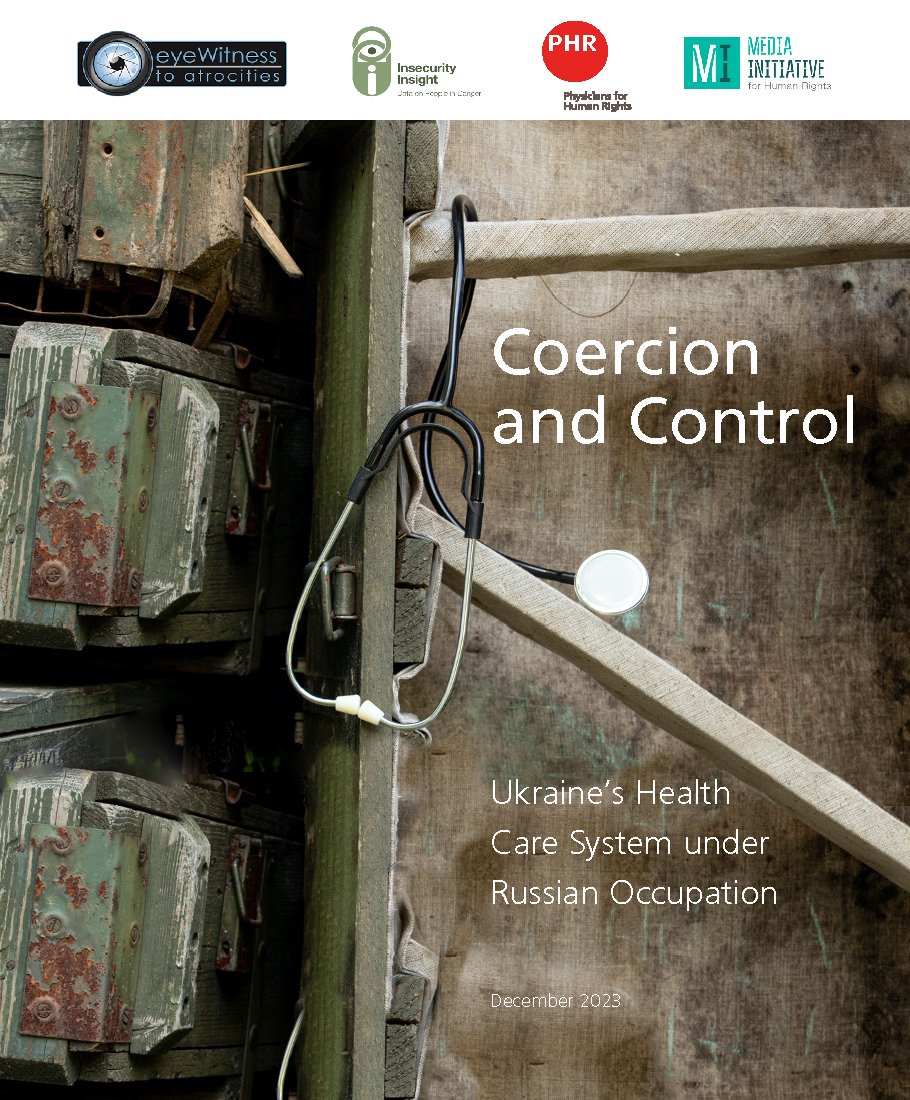 Our joint case study shows how Russia has reportedly sought to target #Ukraine’s health care system as a means of enforcing control over the civilian population in Russian-occupied territories. 👉eyewitness.global/Ukraine-health…