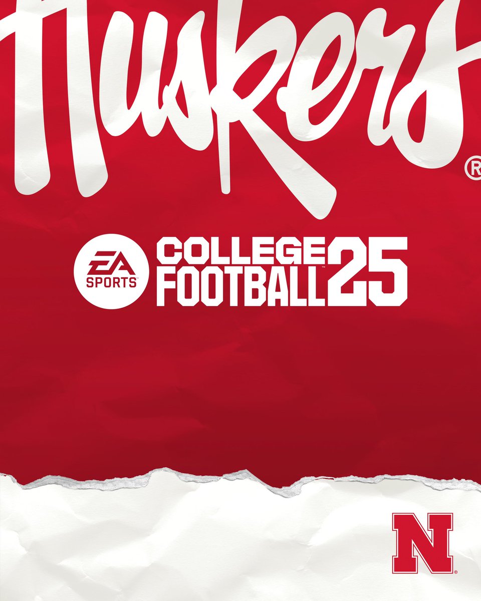 HuskerFootball's tweet photo. 𝗪𝗲’𝗿𝗲 𝗶𝗻 𝘁𝗵𝗲 𝗴𝗮𝗺𝗲 🎮🏈

#GBR x @EASPORTSCollege https://t.co/NpYZlRd8DN