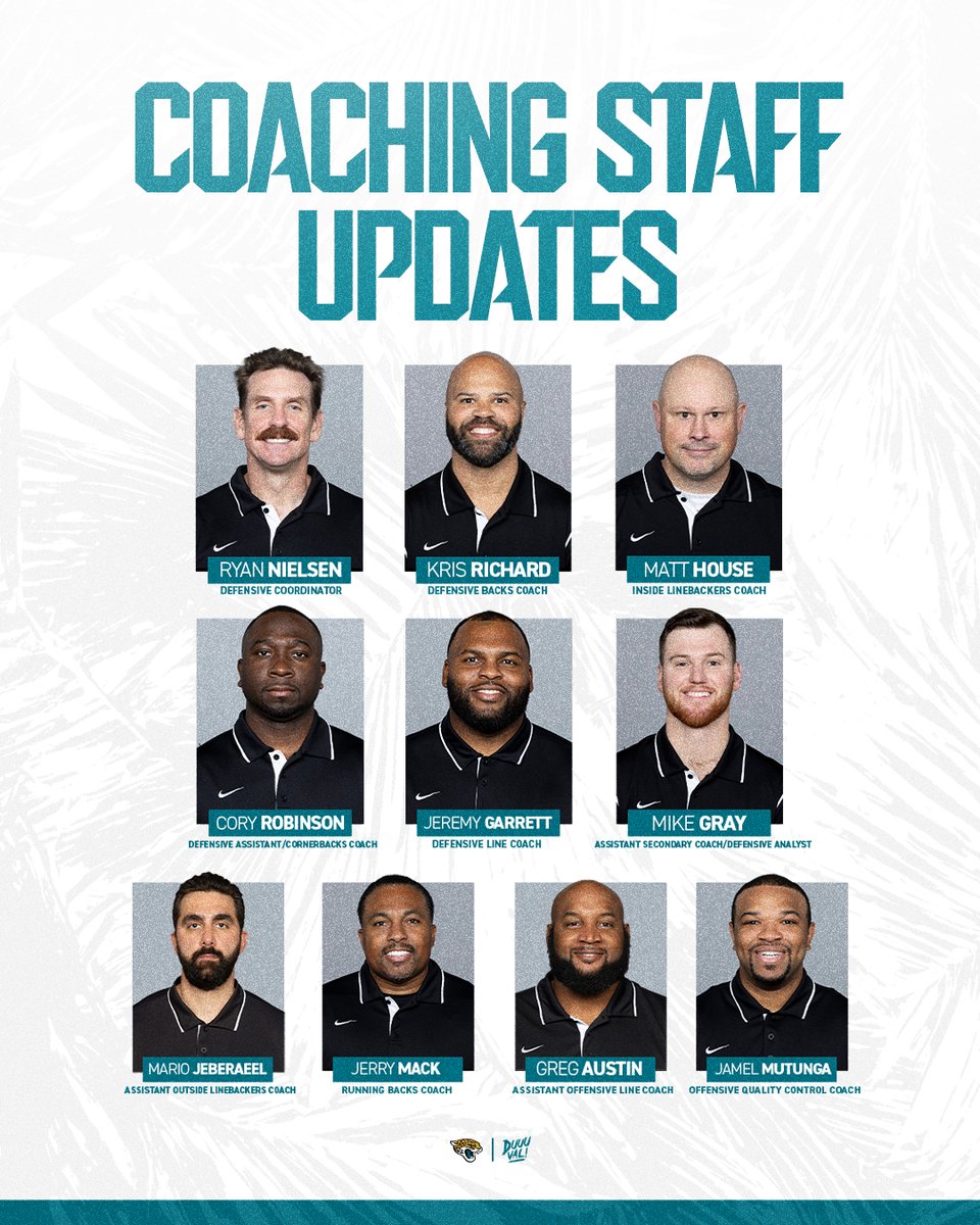 We have finalized new additions to the coaching staff for the 2024 season.