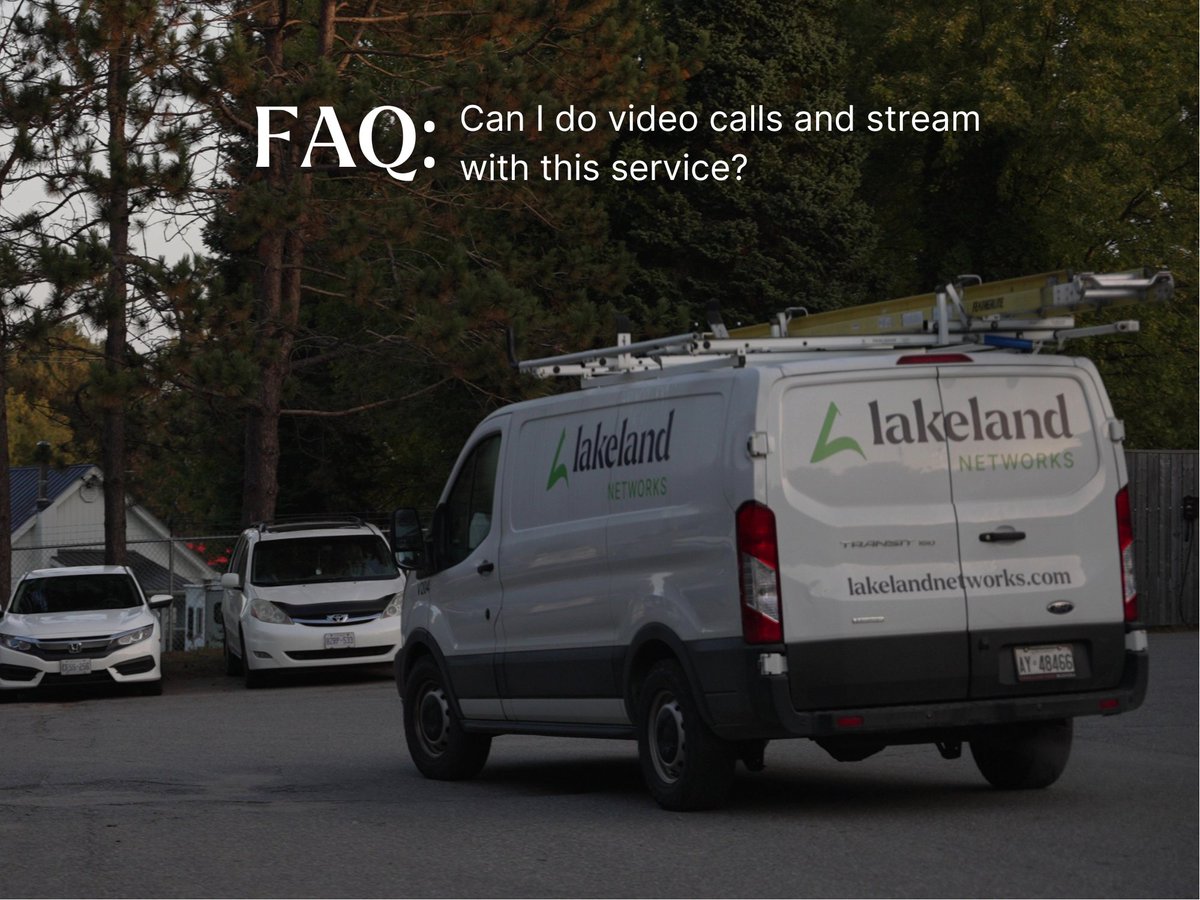 LakelandNetwork's tweet photo. You are able to use most #streaming services with our internet services! You can also video call, group call, and video conference. The number of streams will depend on the quality of the media you are streaming as well as what other devices are using the #internet. https://t.co/nAGRvVeXo2