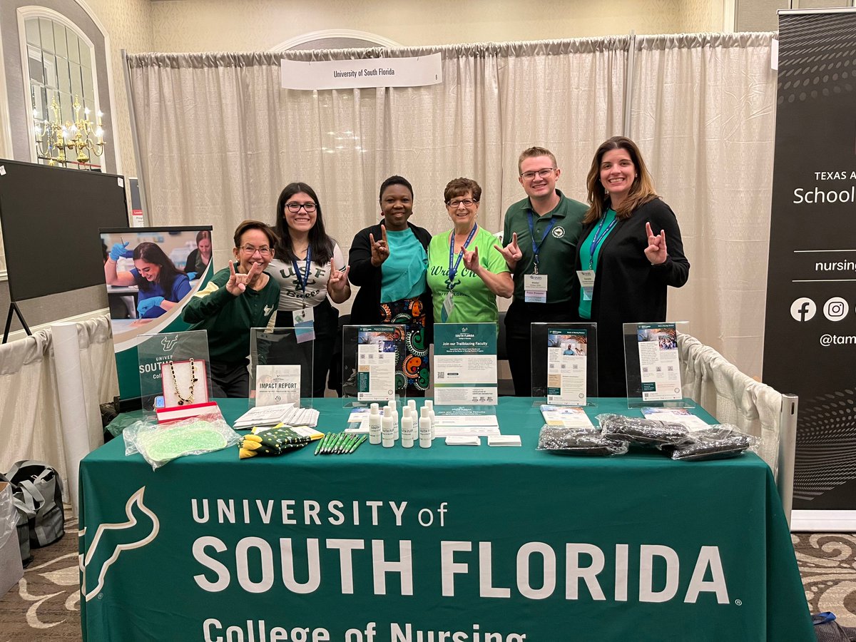 USFNurseDean's tweet photo. Our #nursingtrailblzers are at the 38th Annual Southern Nursing Research Society Conference this week!

Thanks to @ukamaka_oruche and @connievisovsky1 for representing @USFHealthNurse 💚🤘🏽

#SNRS #nursingresearch #nursingleadership #nursingexcellence #nursescientist #USFHealth https://t.co/NaxRzOh1N0