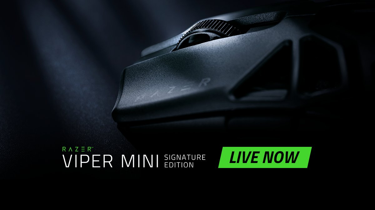 The Razer Viper Mini Signature Edition drop is now LIVE. Seize your chance to secure the best ultra-lightweight performance gaming mouse now: rzr.to/viper-mini-sig…