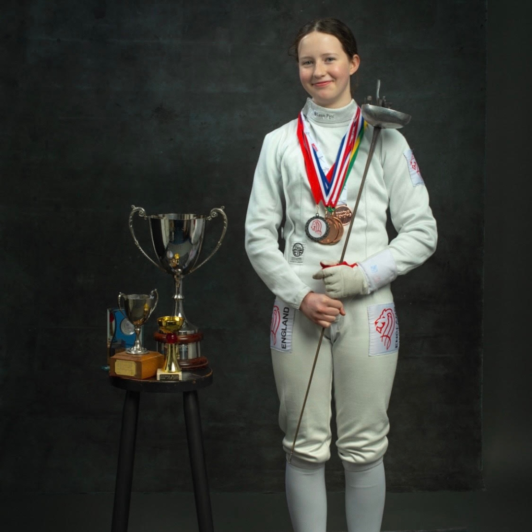 Olivia E set to represent Team GB in Fencing! (You may have even seen her front page of the local newspaper recently) 👀 

🥇  Olivia is currently ranked at number one in the Great Britain U17 cadet rankings and will represent Great Britain at the European Championships