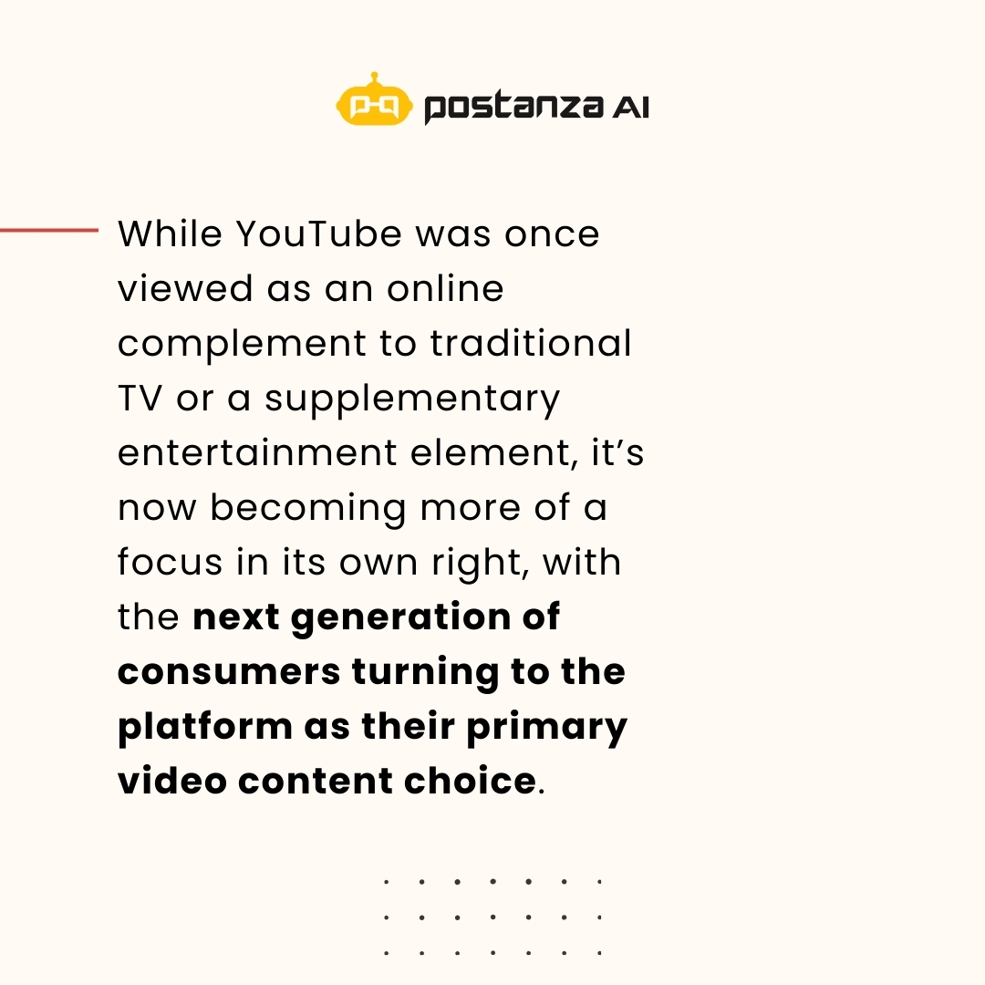 Postanza_ai's tweet photo. #YouTube's TV Milestone: Maximizing Connection! 😎

It has opened up more opportunities for creators to engage with a wider audience. This development will allow creators to maximize their connection by collaborating with traditional media.

What are your views on this? 🤔 https://t.co/6F7vGzvaJe