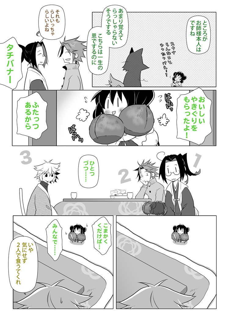 先日の企画キャラ相関図で気になったとのコメント頂いたので、スクナとタチバナのおはなし。 