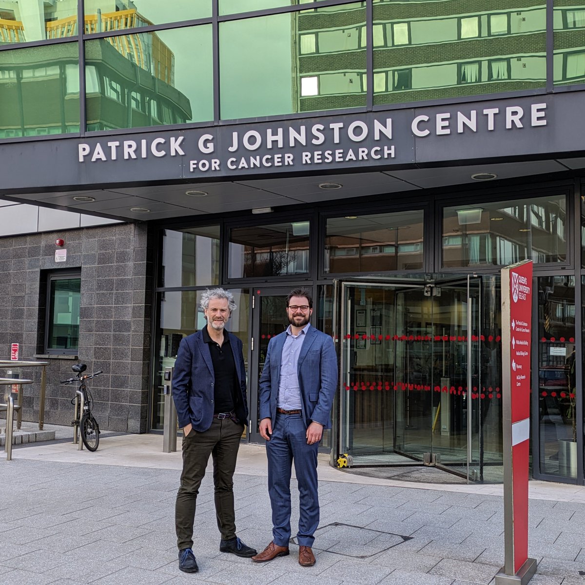 QubCancer's tweet photo. We're delighted to have @NuclearMedEd join us today for a PGJCCR Seminar hosted by @ProfJOSullivan from our ProEx Prostate Cancer Centre of Excellence!
#BeyondHorizons https://t.co/7jgmPv2fnN