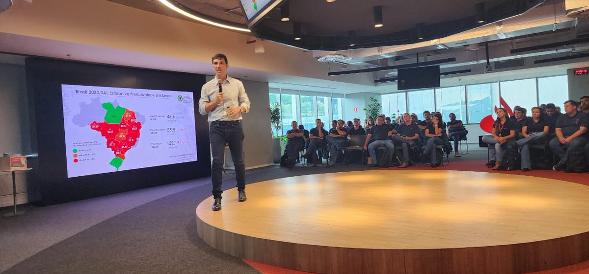 andredebastiani's tweet photo. Ontem tive a oportunidade de participar da reunião de Agronegócios do @santander_br!

Pude apresentar um pouco mais das perspectivas para a safra 23/24 e o cenário da Agroconsult para o mercado.É um privilégio manter a parceria há mais de 20 anos. Um muito obrigado a todo o time. https://t.co/LJ0bV4SOs9
