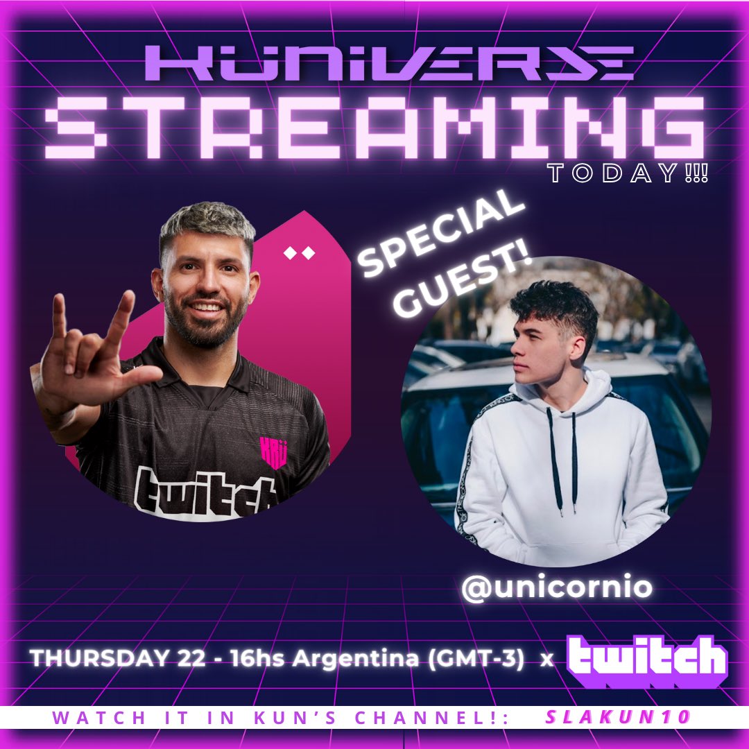 KUN IS STREAMING TODAY! Together with a very special guest: @GermanUsinger Join us to play Kuniverse in @thesandboxgame. Don’t miss out! 4pm Argentina (GMT-3) on TWITCH