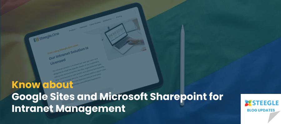 Explore the features, benefits, and key differences between Google Sites and Microsoft SharePoint.

steegle.com/intranets/faq/…

#Steegle #SteegleOne  #Intranet #Microsoft  #Sharepoint  #Management #platforms  #Googlesites #Solution