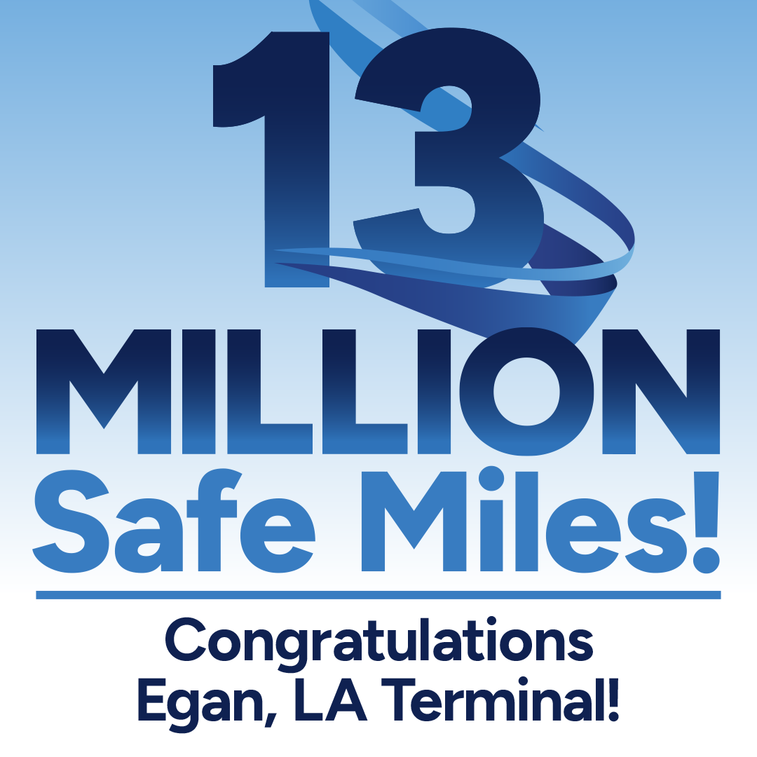 sentinel_trans's tweet photo. Join us in congratulating the Management, Drivers & Mechanics of our Egan, LA, terminal for the hard work & dedication they've demonstrated in achieving 𝟭𝟯 𝗺𝗶𝗹𝗹𝗶𝗼𝗻 𝘀𝗮𝗳𝗲 𝗺𝗶𝗹𝗲𝘀! 🙌 Thank you for your outstanding commitment to safety! 👏
#SentinelTransportation https://t.co/723VgnNxqG