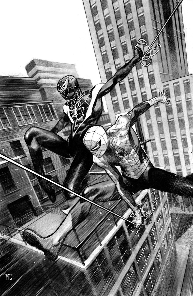 dike_ruan's tweet photo. The spectacular Spider-Men #1 variant cover 
#SpiderMan #Marvel https://t.co/fj5EurmbdQ