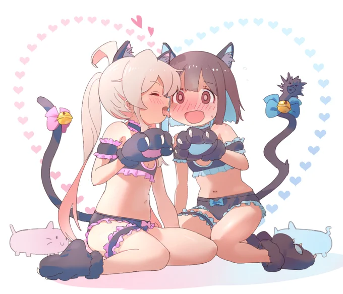 こっちも猫の日に便乗して、ネコ下着シリーズ#猫の日 