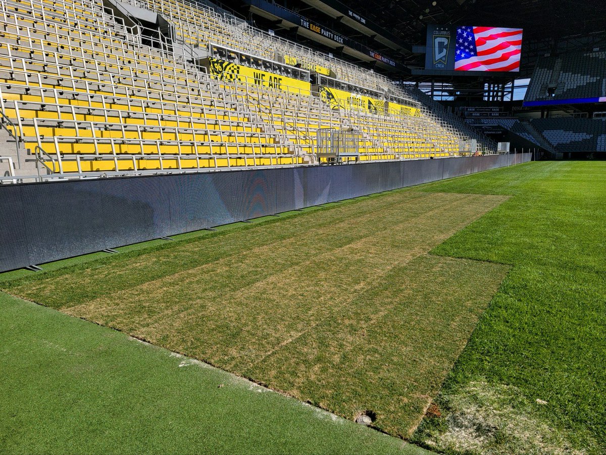 Field Source (@fieldsourceohio) on Twitter photo Fantastic day on the pitch at <a href="/LowerFieldCbus/">Lower.com Field</a> installing #GameOnGrass from <a href="/CarolinaGreenCo/">Carolina Green</a> for <a href="/ColumbusCrew/">The Crew</a>.
These warmup areas are safe, stable, & playable for the first home match this Saturday.
Kudos to <a href="/CrewGroundsCrew/">Crew Grounds Crew</a> for their trust and partnership.
#PrepareToPlay Fantastic day on the pitch at <a href="/LowerFieldCbus/">Lower.com Field</a> installing #GameOnGrass from <a href="/CarolinaGreenCo/">Carolina Green</a> for <a href="/ColumbusCrew/">The Crew</a>.
These warmup areas are safe, stable, & playable for the first home match this Saturday.
Kudos to <a href="/CrewGroundsCrew/">Crew Grounds Crew</a> for their trust and partnership.
#PrepareToPlay