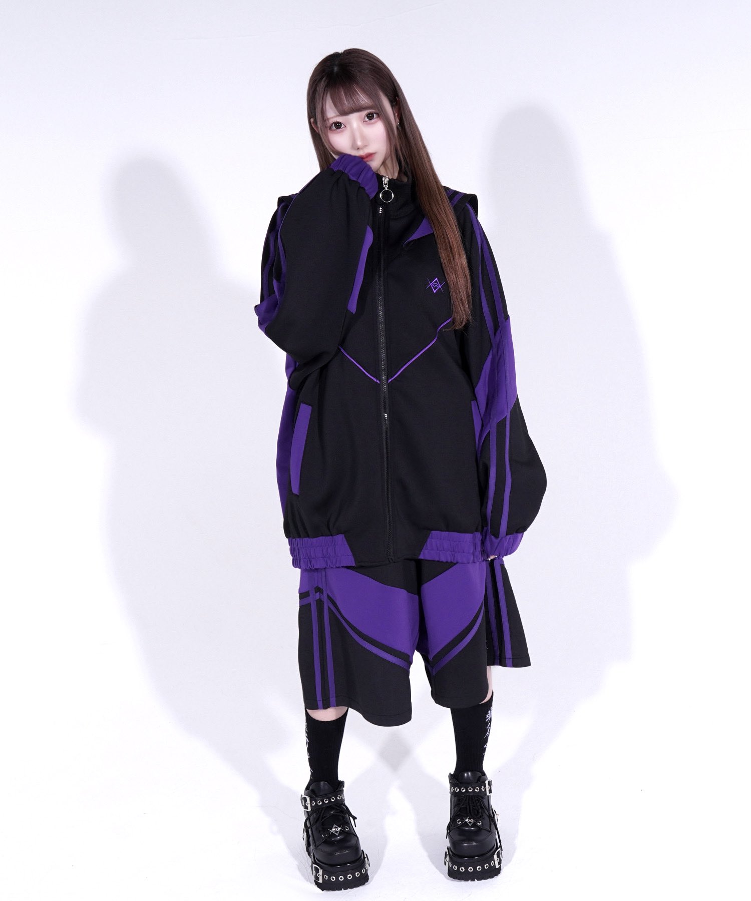 REFLEM レフレム BIG切り替えセーラーカラージャージ パープル REFLEM レフレム BIG切り替えセーラーカラージャージ パープル