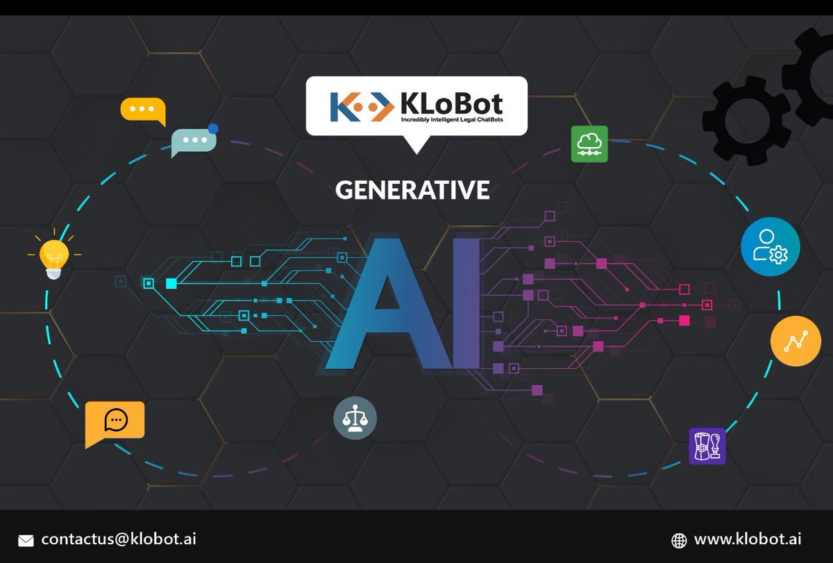 How to Democratize the Use of Generative AI within Law Firms Using Chatbots? Read more> klobot.ai/how-to-democra… #genai #generativeai #virtualassistant #ai #lawfirm #chatbot #legalresearch #legalbot #legalassistant #legalinnovation #lawfirm #nextgenai #chatbots #voicebots
