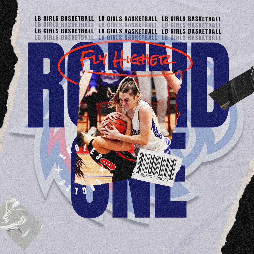 Round 1 for the Lady Eagles tonight at 7pm at home. 
❤️ 💙 🏀 🦅 🦅🏀 💙 ❤️