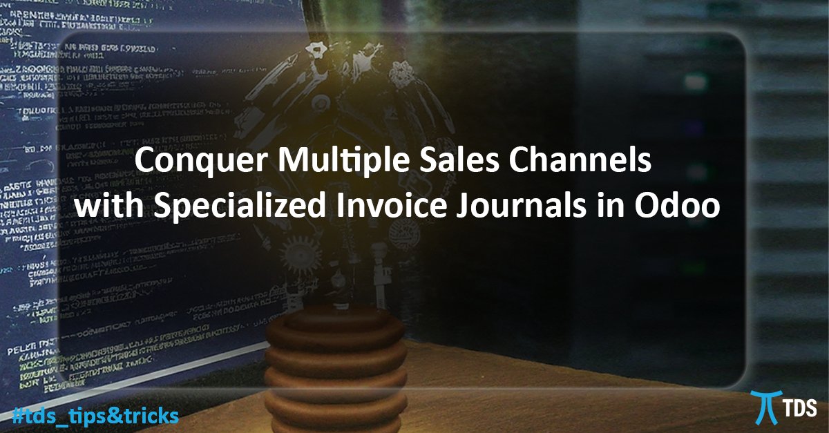 TDSTalents's tweet photo. Streamline #Odoo invoices for diverse sales channels: create separate journals per channel for better reporting, tax handling &amp; efficiency. Customize with unique names, numbering &amp; optional fields for deeper insights. #odoo #erpsoftware #tds_tipsandtricks https://t.co/iPCOf3l80u