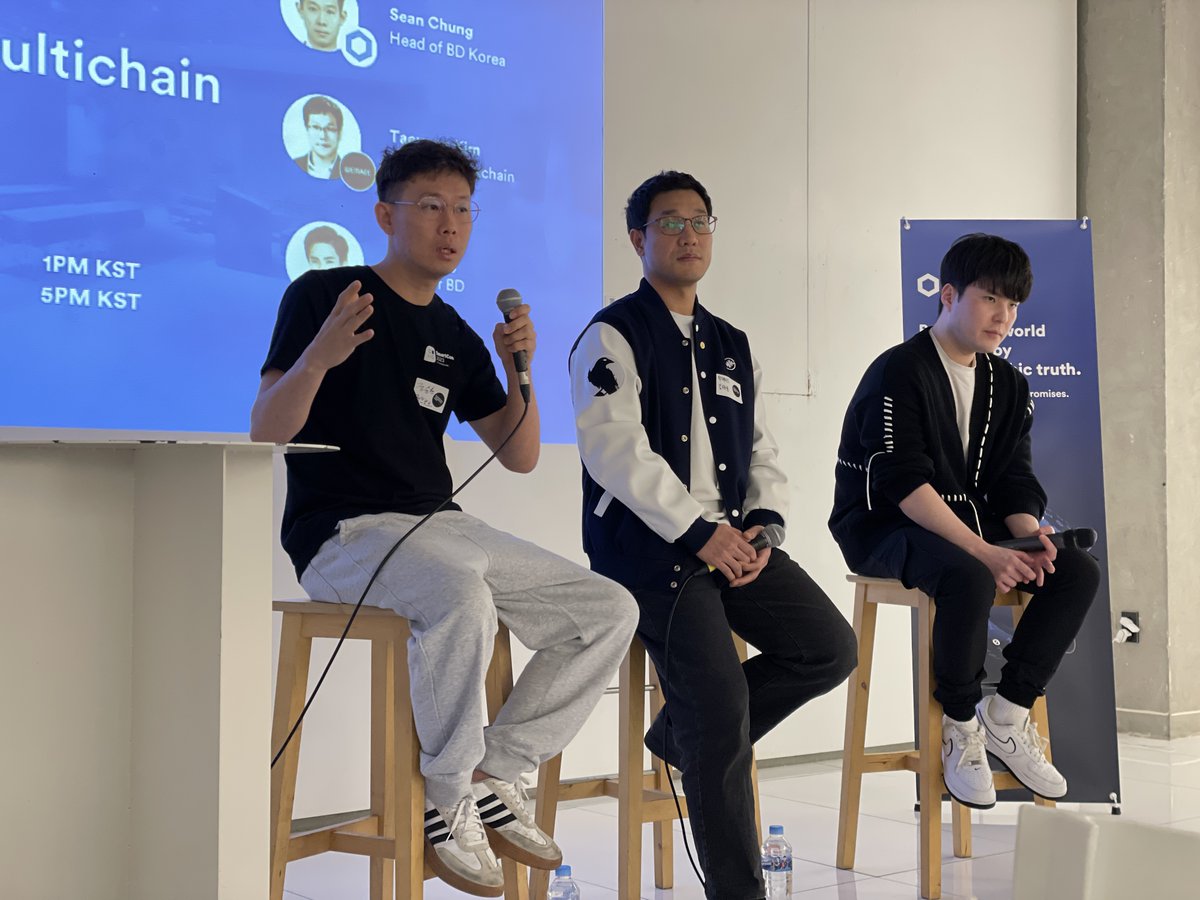 ⛓️@chainlink가 쟁글 블록체인 파운데이션위크 2024에 참여해 패널토론을 주최했습니다⛓️ 패널로는 @seanchungLINK  Head of BD Korea, 김태윤 WEMADE @WemixNetwork 블록체인 센터장, 김종승 @SKtelecom 웹3  사업팀장, @superjinjeong @Xangle_official Head of BD 등 ...