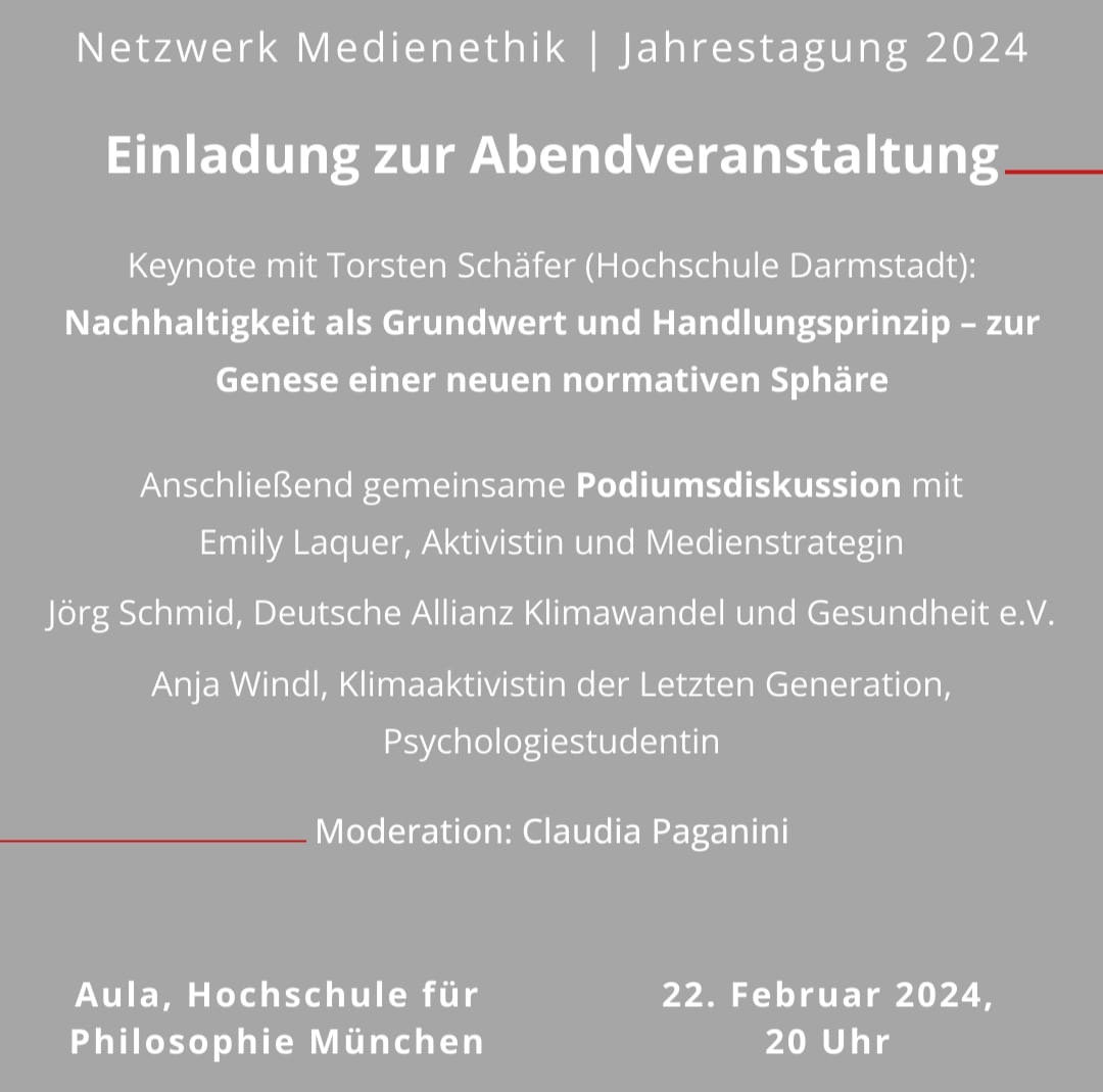 Herzliche Einladung zur öffentlichen Diskussion heute abend! @marlisprinzing @Umweltredakteur @Medienethik @SZ @medienanstalten @KriKoWi @PaganiniClaudia @pshelferich