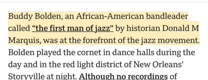 ADOSorg's tweet photo. Whenever you listen to Jazz music, you should think of ADOS & the name Buddy Bolden who was instrumental in popularizing this genre! #Leavingourmarksince1776 #ADOShistorymonth https://t.co/khiuCp31yM