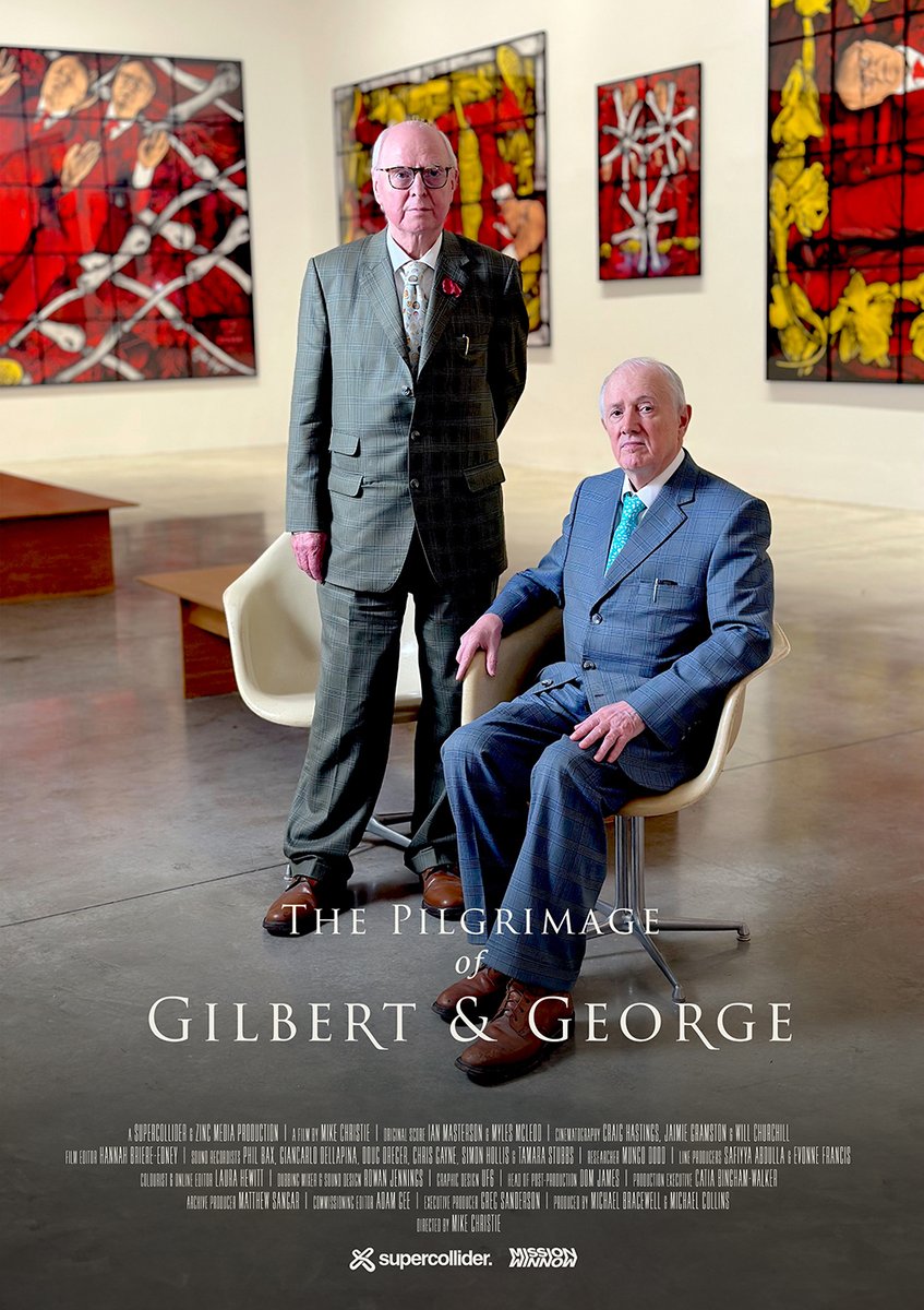 Get ready for 'The Pilgrimage of Gilbert &amp; George' a groundbreaking <a href="/skytv/">Sky TV</a> documentary! 🖼️ Dive into the world of Gilbert &amp; George, the duo who revolutionised British art as 'living sculptures.' Directed by <a href="/mikechristieuk/">Mike Christie</a>  &amp; produced by Supercollider, this 90-min film celebrates